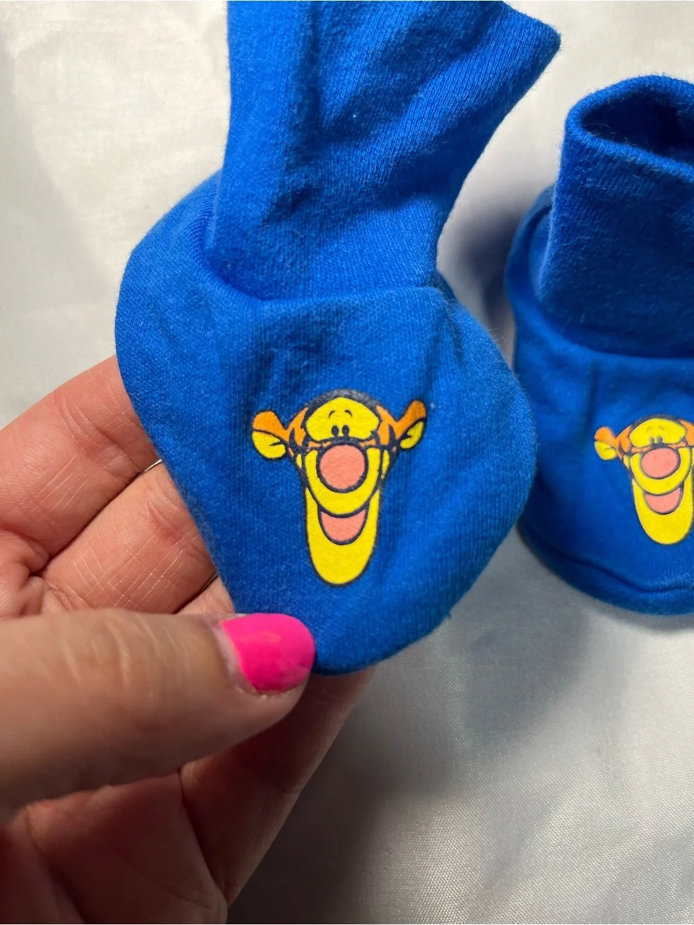 Disney Baby Tigger Booties Blue Infant Size‎ 0-3 Months 2014